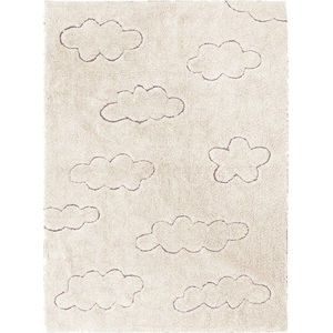 Krémový pratelný ručně tkaný bavlněný dětský koberec 90x130 cm Clouds – Lorena Canals obraz