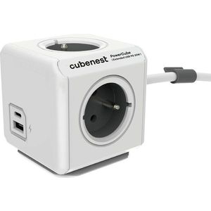 Rozbočovací zásuvka PowerCube Extended USB – Cubenest obraz