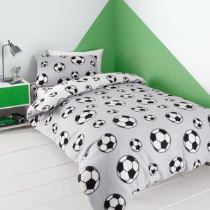 Flanelové dětské povlečení do postýlky 120x150 cm Football – Catherine Lansfield obraz