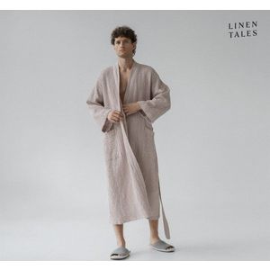 Béžový župan velikost XXL Honeycomb – Linen Tales obraz