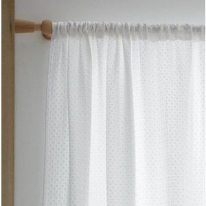Bílá záclona 140x229 cm Muscat Waffle – Pineapple Elephant obraz