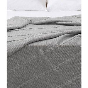 Šedý přehoz 150x200 cm Trenza – Oyo Concept obraz