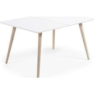 Rozkládací jídelní stůl s přídavnou deskou 90x140 cm Eunice – Kave Home obraz