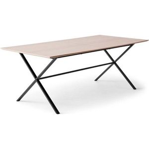 Rozkládací jídelní stůl s deskou v dubovém dekoru v přírodní barvě 100x210 cm Meza – Hammel Furniture obraz