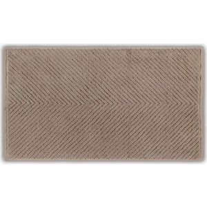 Hnědá bavlněná osuška 142x76 cm Chevron - Foutastic obraz