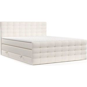 Krémová boxspring postel s úložným prostorem 160x200 cm Blend – Maison de Rêve obraz