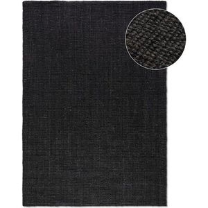 Černý jutový koberec 80x150 cm Bouclé – Hanse Home obraz