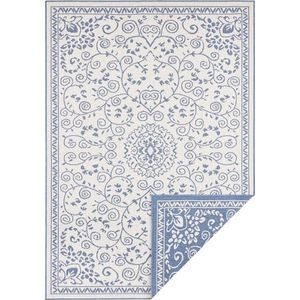 Modro-krémový venkovní koberec NORTHRUGS Leyte, 80 x 150 cm obraz