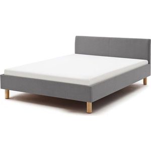 Světle šedá čalouněná dvoulůžková postel 140x200 cm Lena – Meise Möbel obraz