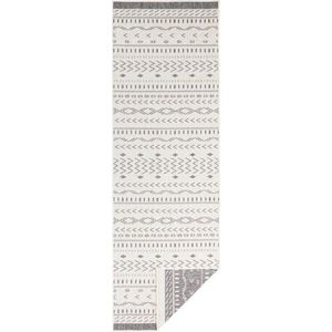 Šedo-krémový venkovní koberec NORTHRUGS Kuba, 250 x 80 cm obraz