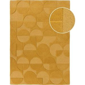 Žlutý vlněný koberec Flair Rugs Gigi, 120 x 170 cm obraz