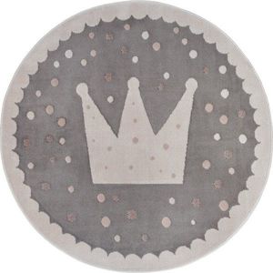 Šedý dětský koberec ø 100 cm Crown – Hanse Home obraz
