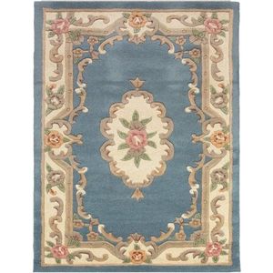 Modrý vlněný koberec Flair Rugs Aubusson, 120 x 180 cm obraz