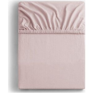 Světle růžové napínací prostěradlo jersey 180x200 cm Amber – Restilo obraz