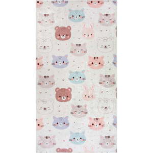 Slonovinový pratelný dětský koberec 120x180 cm Cute Animals – Vitaus obraz