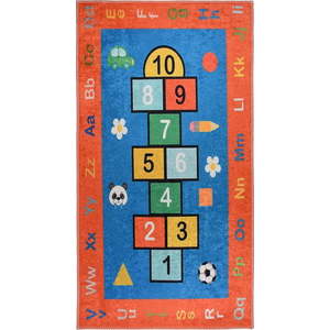 Oranžový pratelný dětský hrací koberec 100x160 cm Hopscotch Orange – Vitaus obraz