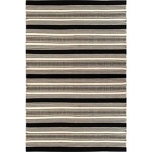 Černo-bílý oboustranný venkovní koberec z recyklovaného plastu Green Decore Zambezi, 160 x 230 cm obraz