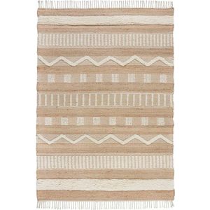Ručně tkaný koberec s příměsí juty v přírodní barvě 200x290 cm Medina – Flair Rugs obraz