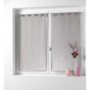Hnědé voálové záclony v sadě 2 ks 90x90 cm Linahe – douceur d'intérieur obraz
