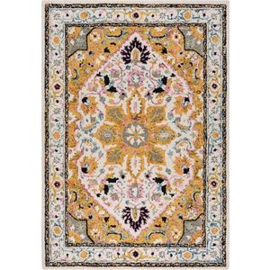 Žlutý vlněný koberec 170x120 cm Dahlia - Flair Rugs obraz
