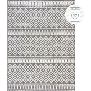 Šedý pratelný koberec z žinylky 80x160 cm Jhansi – Flair Rugs obraz