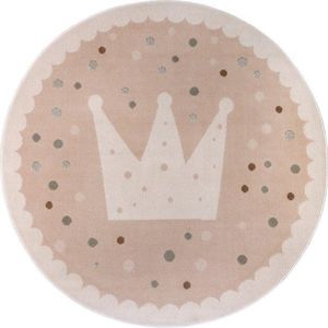 Béžový dětský koberec ø 140 cm Crown – Hanse Home obraz