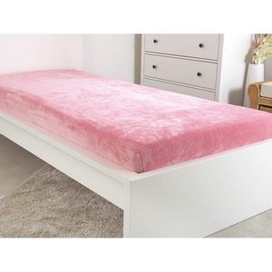 Růžové prostěradlo z mikroflanelu 180x200 cm Exclusive – B.E.S. obraz