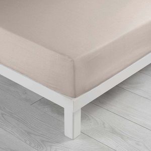 Béžové napínací prostěradlo z mikrovlákna 90x190 cm Oscar – douceur d'intérieur obraz