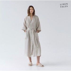 Béžový lněný župan velikost L/XL Summer – Linen Tales obraz