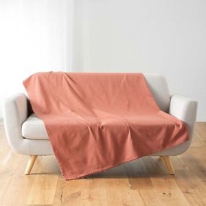 Přehoz v cihlové barvě 180x220 cm Lucile – douceur d'intérieur obraz