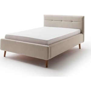 Béžová čalouněná dvoulůžková postel bez roštu 140x200 cm Lotte – Meise Möbel obraz