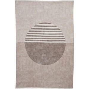Béžový pratelný běhoun s příměsí bavlny 60x170 cm Whisper – Think Rugs obraz