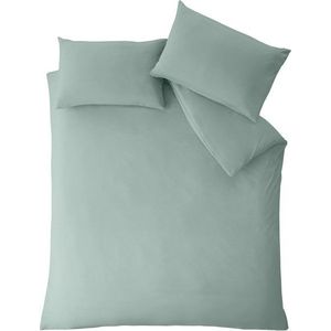 Zelené povlečení na dvoulůžko z mikrovlákna 200x200 cm So Soft Easy Iron – Catherine Lansfield obraz