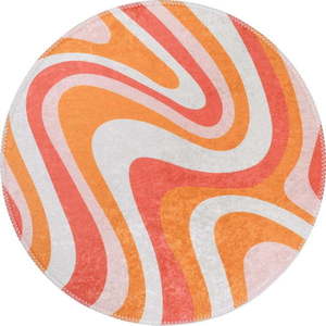 Oranžový pratelný kulatý koberec ø 100 cm Colors of Joy – Vitaus obraz
