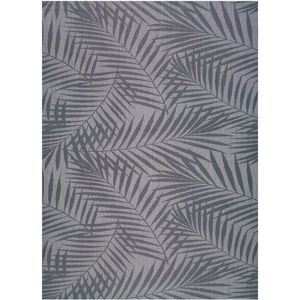 Šedý venkovní koberec Universal Palm, 160 x 230 cm obraz
