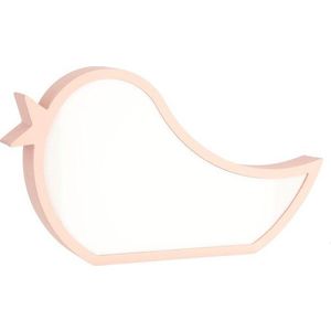 Růžová dětská lampička Bird – Candellux Lighting obraz