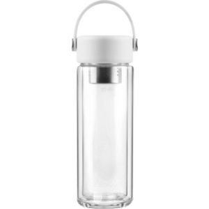 Bílá skleněná lahev 350 ml Fuori – Vialli Design obraz