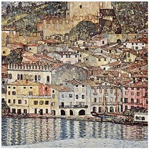 Reprodukce obrazu Gustav Klimt - Malcesine on Lake Garda, 60 x 60 cm obraz