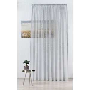 Šedá záclona 300x245 cm Carmine – Mendola Fabrics obraz