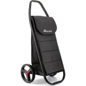 Nákupní taška na kolečkách 53 l Com Tweed Polar Black Tube – Rolser obraz