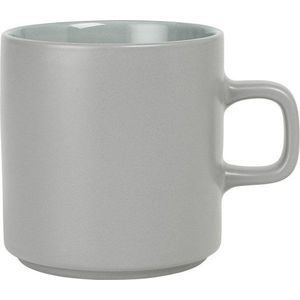 Šedý keramický hrnek na čaj Blomus Pilar, 250 ml obraz