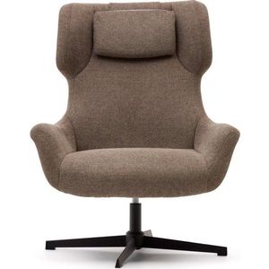 Hnědé křeslo Zalina – Kave Home obraz