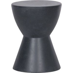 Antracitově šedá stolička vhodná i do exteriéru WOOOD Dover, ø 35 cm obraz