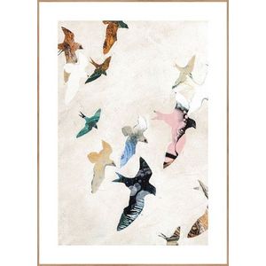 Obraz 30x40 cm Abstract Birds – Malerifabrikken obraz
