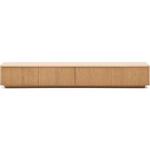 TV stolek v dekoru dubu v přírodní barvě 200x30x40 cm Helvine – Kave Home obraz