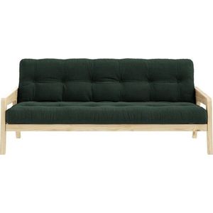 Manšestrová variabilní pohovka Karup Design Grab Raw Dark Green obraz