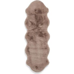Světle hnědý syntetický běhoun 60x180 cm Super Teddy – Think Rugs obraz