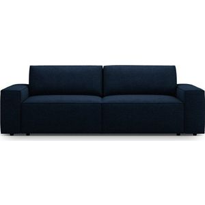 Tmavě modrá rozkládací pohovka z textilie bouclé 247 cm Jodie – Micadoni Home obraz