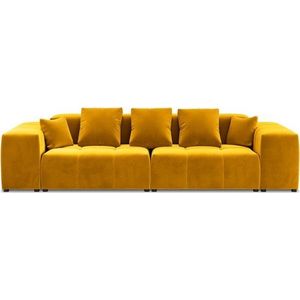 Žlutá sametová pohovka 320 cm Rome Velvet - Cosmopolitan Design obraz