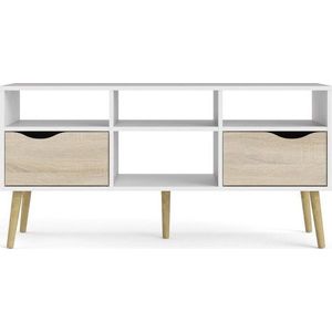 Bílý TV stolek Tvilum Oslo, 117 x 57 cm obraz